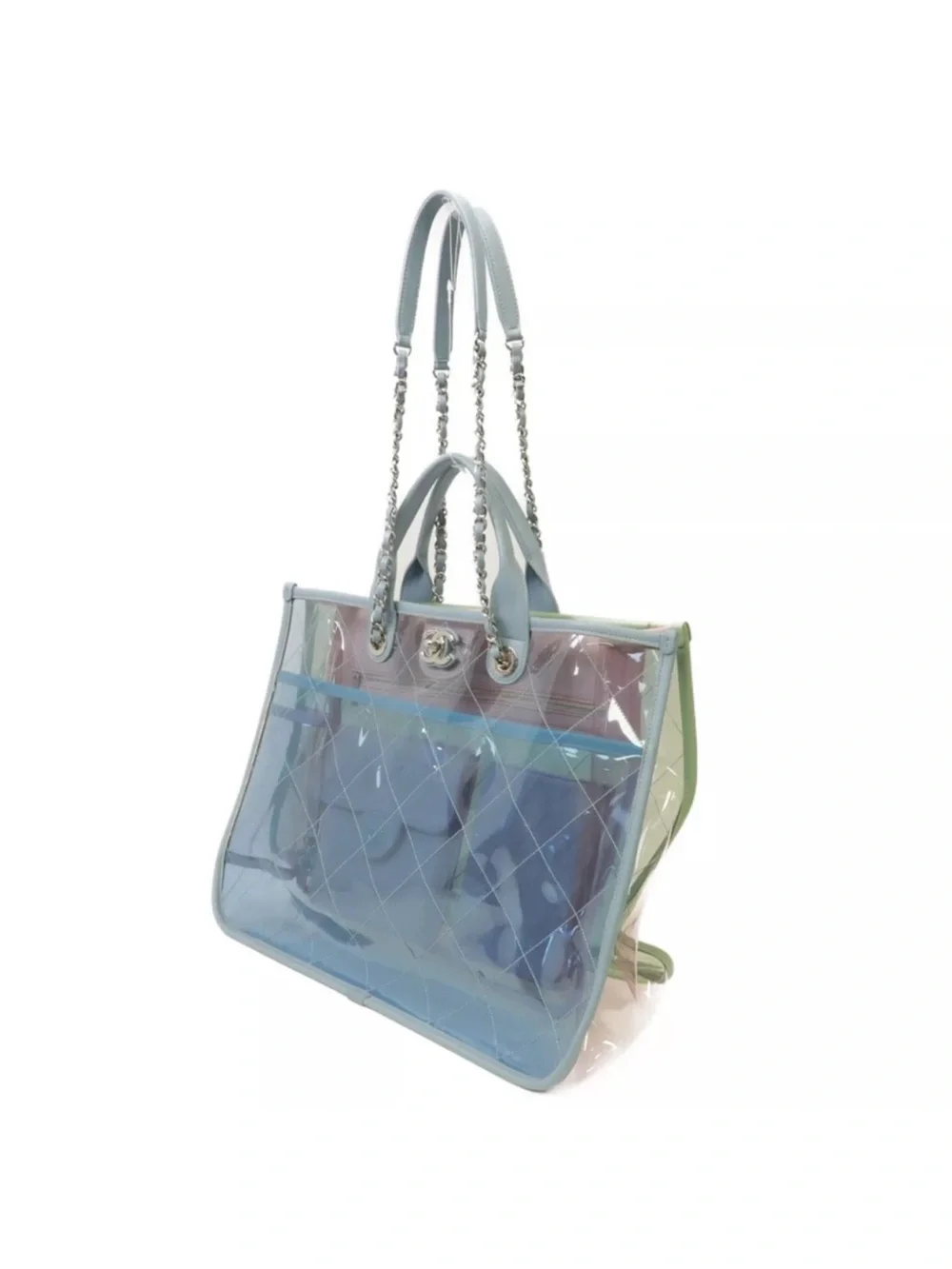 💎 RUNWAY 💎 SPLASH Chanel Clear PVC Tote Bag - Picture 12 of 14